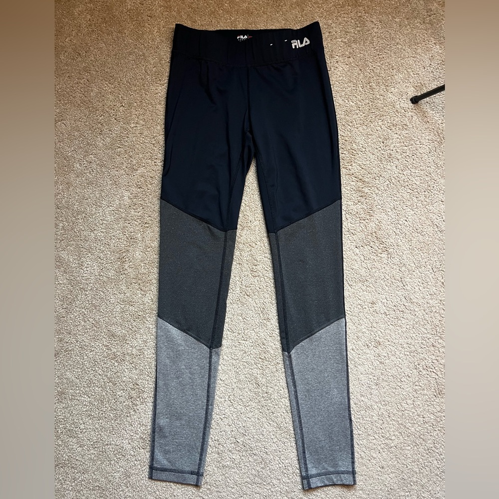 FILA Sport Performance Colorblock Full Length Leggings Size XS